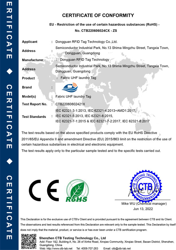 Home 9 CE ROHS Certificate